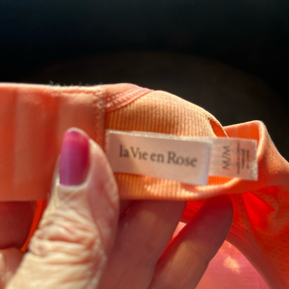 La Vie En Rose Light Pink Wireless Lightly Removable Padded Sports Bra Size M - Picture 6 of 6